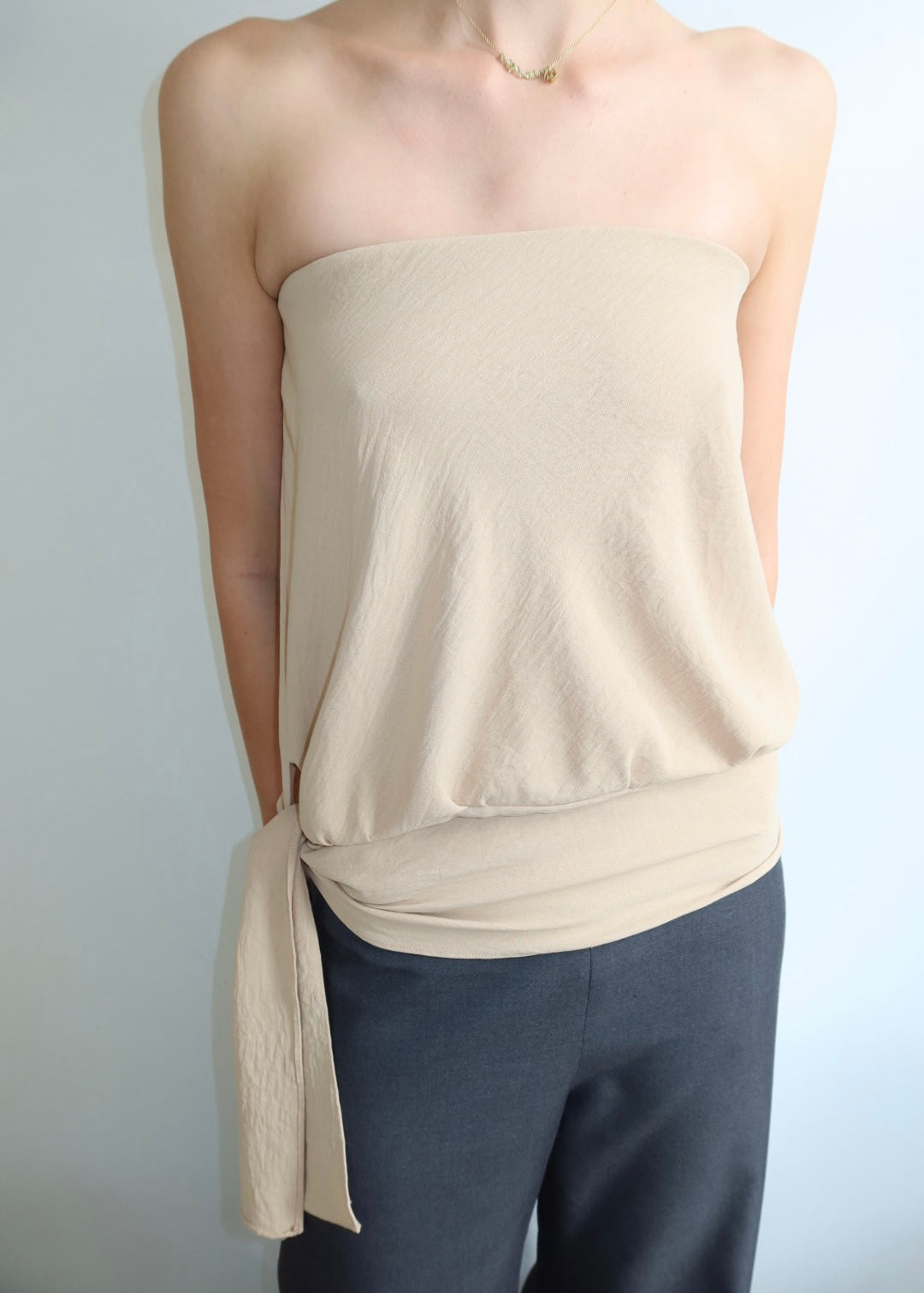 Strapless Bodice. Sand