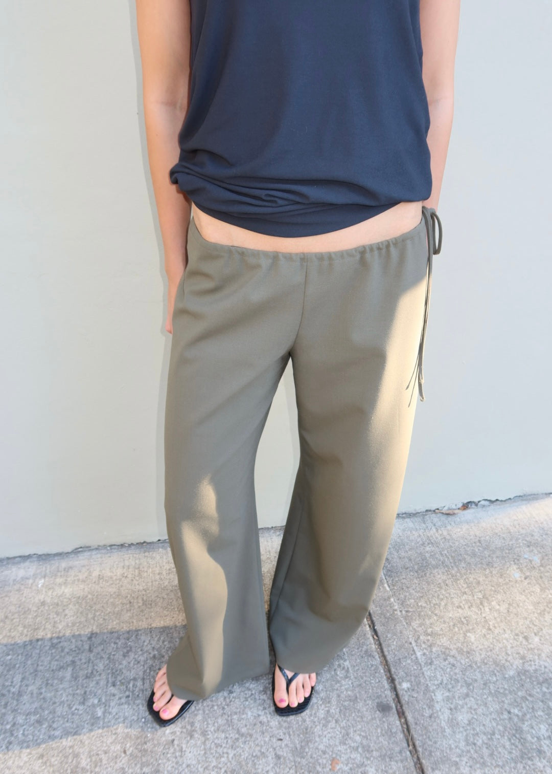 Tie Trouser. Moss
