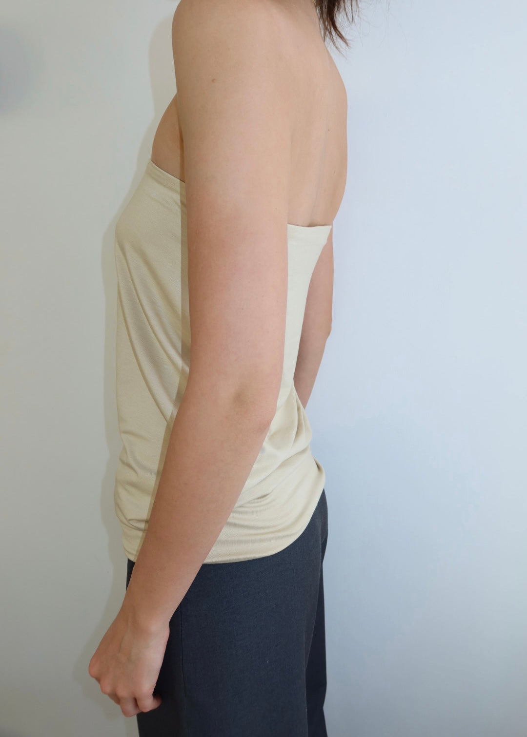 Drop waist bandeau .Butter yellow