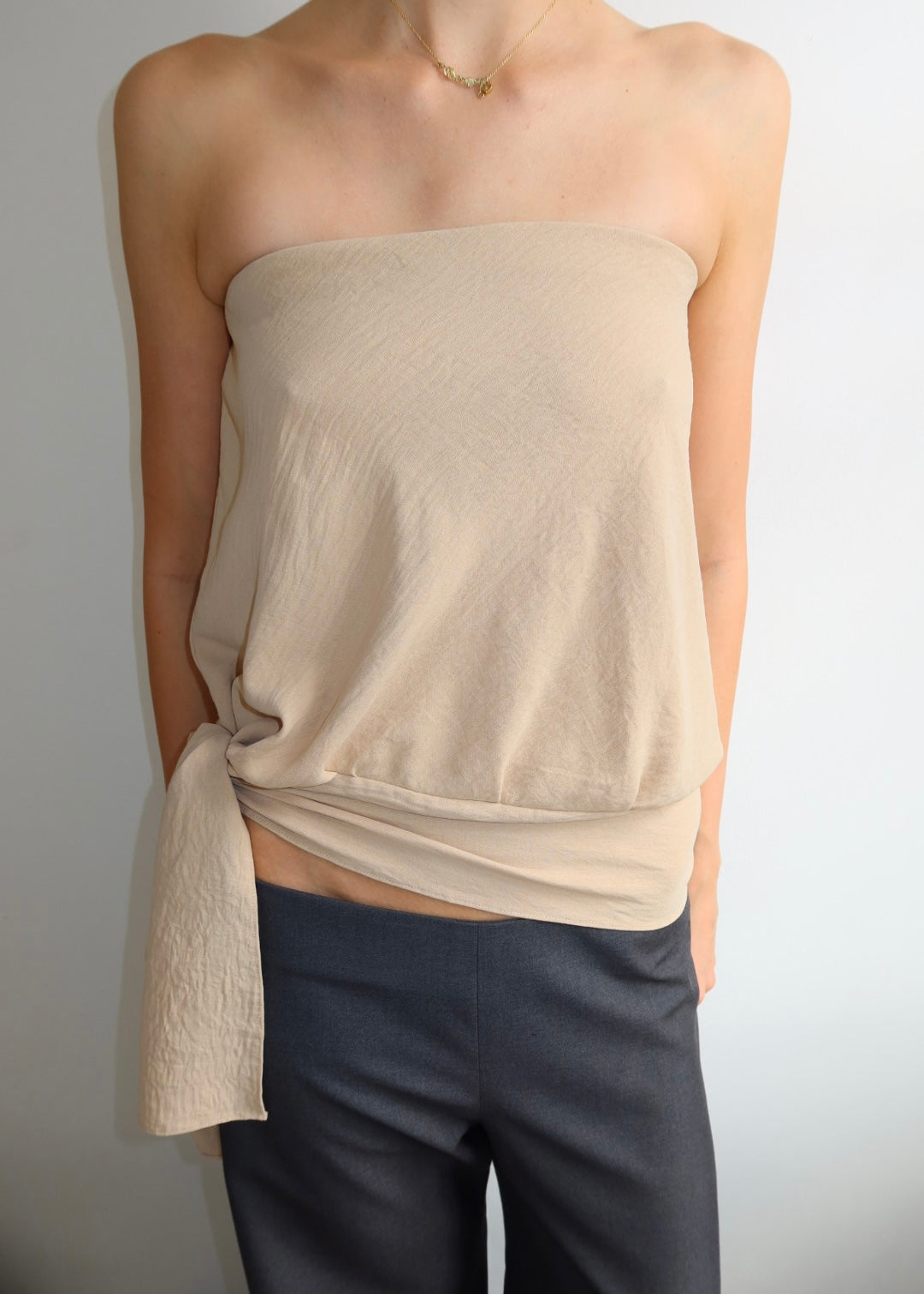 Strapless Bodice. Sand