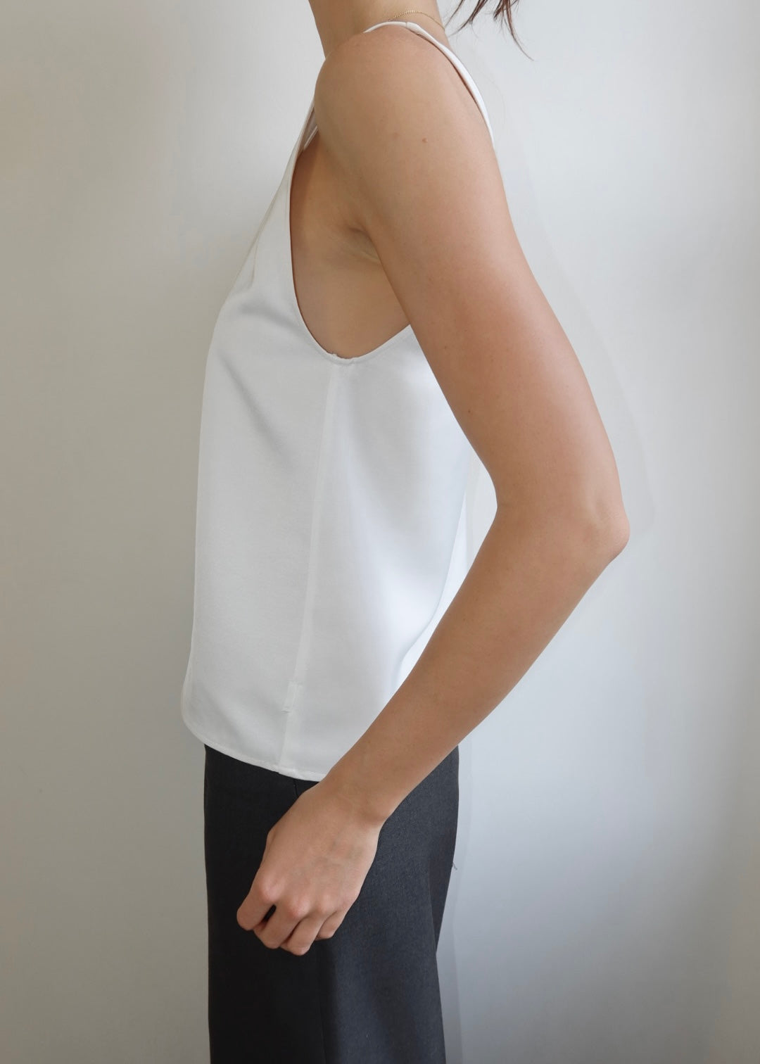 Waist tie satin cami
