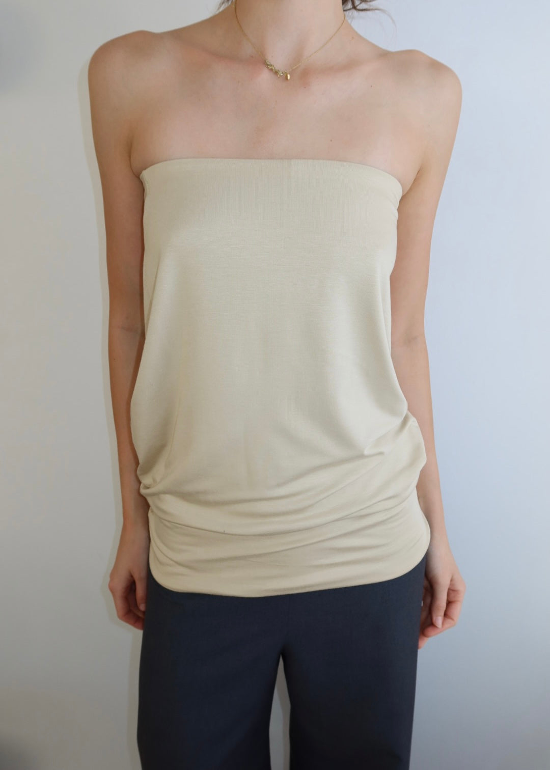 Drop waist bandeau .Butter yellow