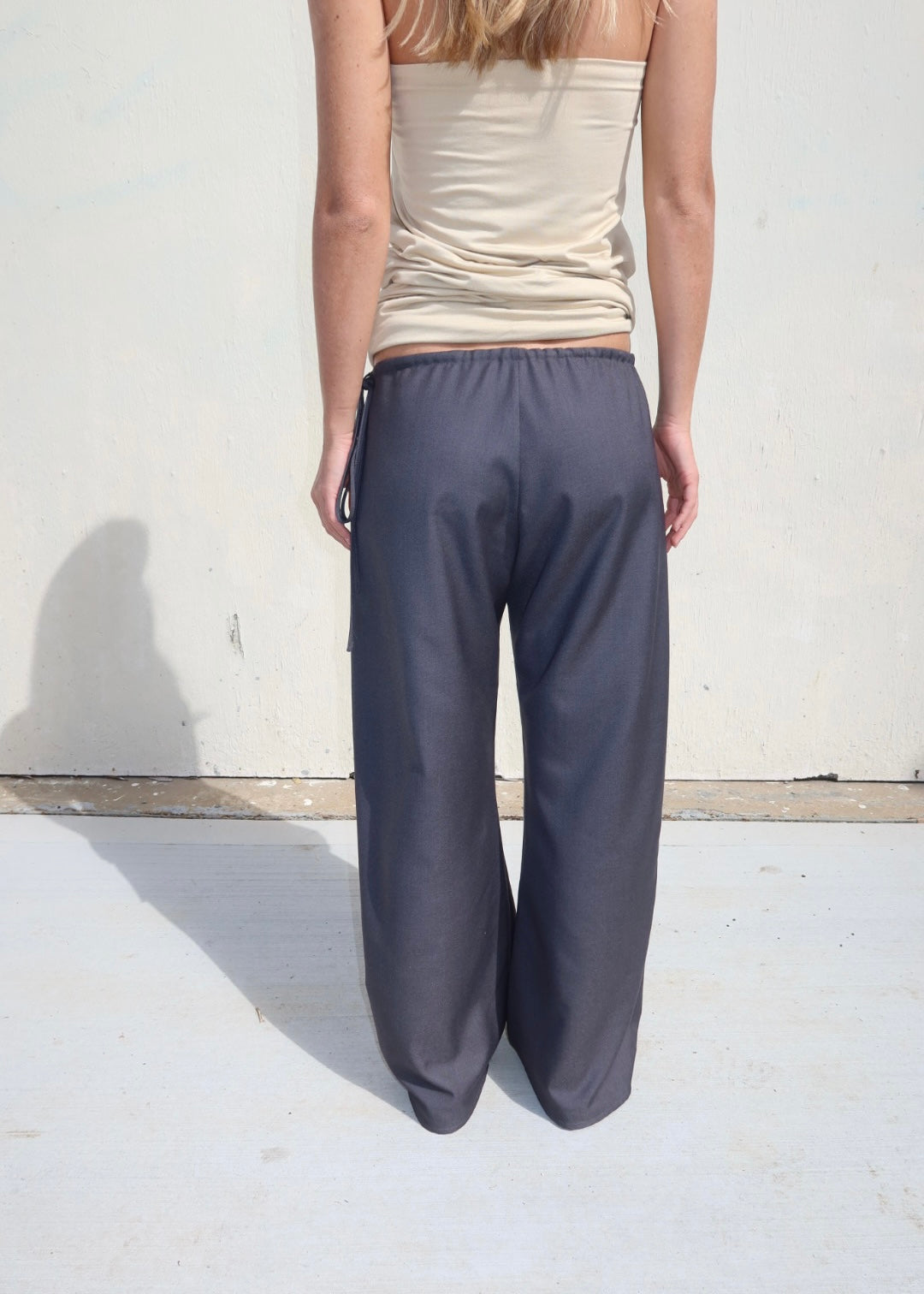 Tie Trouser. Charcoal