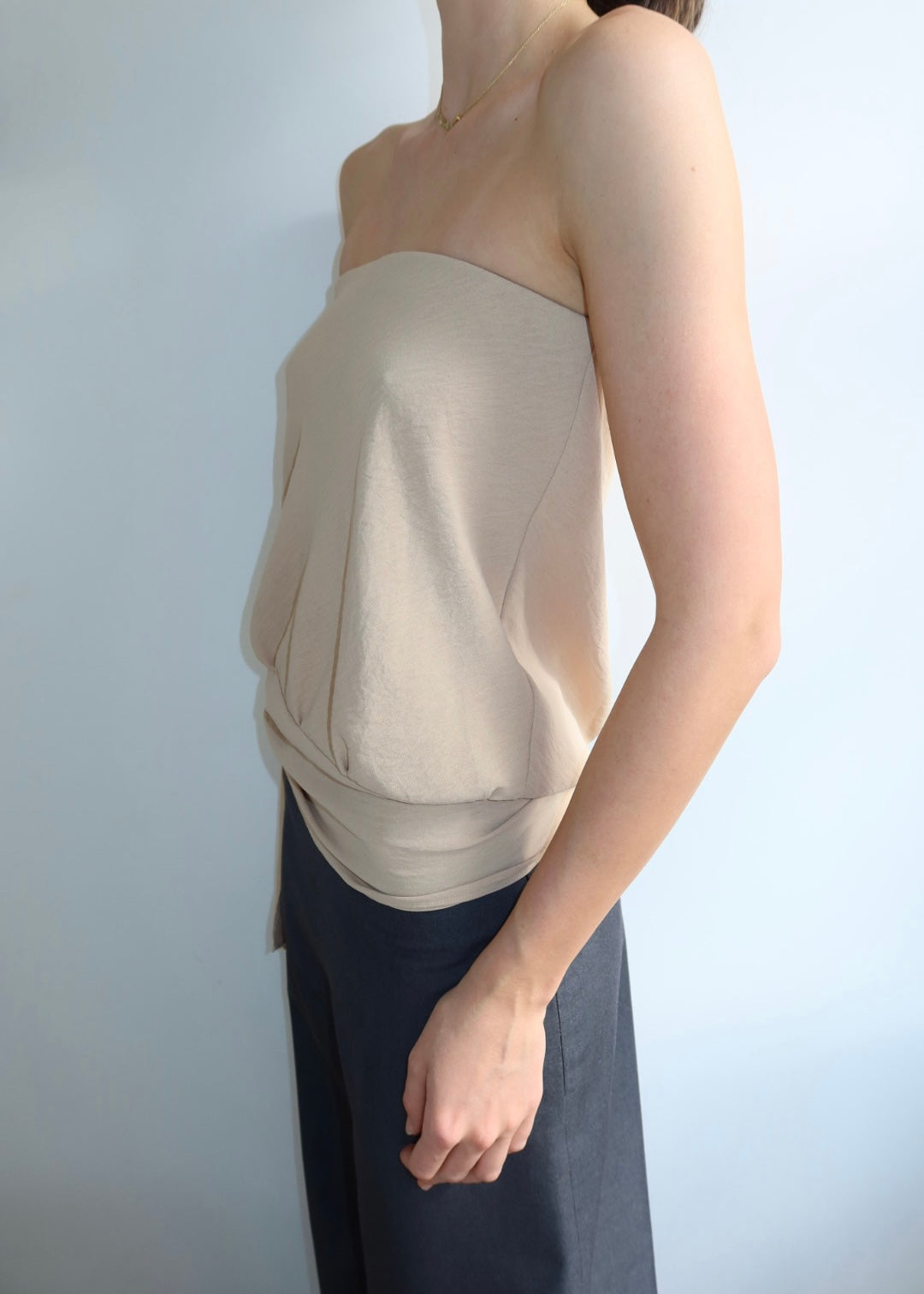 Strapless Bodice. Sand